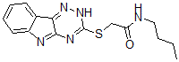 CAS#: 603945-96-6, N-Butyl-2-(2H-1,2,4-Triazino[5,6-b]Indol-3-Ylthio)-Acetamide