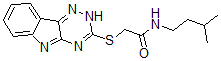 CAS 登录号：603946-01-6， N-(3-甲基丁基)-2-(2H-1,2,4-三嗪并[5,6-b]吲哚-3-基硫代)-乙酰胺