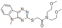 CAS#: 603946-04-9, N,N-Bis(2-Methoxyethyl)-2-[(5-Methyl-5H-1,2,4-Triazino[5,6-b]Indol-3-Yl)Thio]-Acetamide