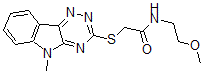 CAS 登录号：603946-14-1， N-(2-甲氧基乙基)-2-[(5-甲基-5H-1,2,4-三嗪并[5,6-b]吲哚-3-基)硫代]-乙酰胺