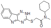 CAS#: 603946-21-0, N-Cyclohexyl-N-Methyl-2-[(8-Methyl-2H-1,2,4-Triazino[5,6-b]Indol-3-Yl)Thio]-Acetamide