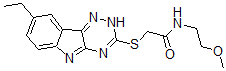 CAS#: 603946-58-3, 2-[(8-Ethyl-2H-1,2,4-Triazino[5,6-b]Indol-3-Yl)Thio]-N-(2-Methoxyethyl)-Acetamide