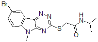CAS#: 603947-13-3, 2-[(8-Bromo-5-Methyl-5H-1,2,4-Triazino[5,6-b]Indol-3-Yl)Thio]-N-(Isopropyl)-Acetamide