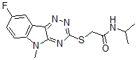 CAS#: 603948-23-8, 2-[(8-Fluoro-5-Methyl-5H-1,2,4-Triazino[5,6-b]Indol-3-Yl)Thio]-N-(Isopropyl)-Acetamide
