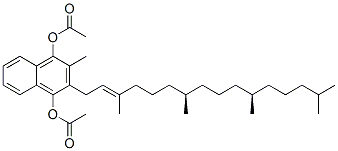 CAS#: 604-87-5, 2-Methyl-3-[(2E,7R,11R)-3,7,11,15-Tetramethyl-2-Hexadecenyl]-1,4-Naphthalenediol Diacetate