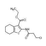 CAS 登录号：60442-45-7， 乙基2-[(3-氯丙酰基)氨基]-4,5,6,7-四氢-1-苯并噻吩-3-羧酸酯