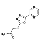 CAS#: 604740-36-5, 1-{[5-(2-Pyrazinyl)-1,3,4-oxadiazol-2-yl]sulfanyl}acetone