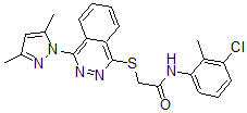 CAS#: 604754-60-1, N-(3-Chloro-2-Methylphenyl)-2-[[4-(3,5-Dimethyl-1H-Pyrazol-1-Yl)-1-Phthalazinyl]Thio]-Acetamide