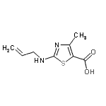 CAS#: 604762-23-4, 2-(Allylamino)-4-methyl-1,3-thiazole-5-carboxylic acid