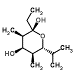 CAS#: 604791-14-2, (5R)-2,4-Dideoxy-1-C-ethyl-5-isopropyl-2,4-dimethyl-alpha-D-ribopyranose