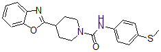 CAS 登录号：606081-84-9， 4-(2-苯并恶唑基)-N-[4-(甲硫基)苯基]-1-哌啶甲酰胺