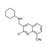 CAS#: 606095-54-9, N-[(2-Chloro-8-methyl-3-quinolinyl)methyl]cyclohexanamine