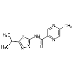 CAS#: 606096-81-5, N-(5-Isopropyl-1,3,4-thiadiazol-2-yl)-5-methyl-2-pyrazinecarboxamide