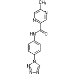 CAS#: 606096-91-7, 5-Methyl-N-[4-(1H-tetrazol-1-yl)phenyl]-2-pyrazinecarboxamide