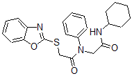 CAS#: 606098-39-9, 2-(2-Benzoxazolylthio)-N-[2-(Cyclohexylamino)-2-Oxoethyl]-N-Phenyl-Acetamide