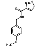 CAS 登录号：606102-02-7， N-(4-甲氧基苄基)-1,2,3-噻二唑-4-甲酰胺