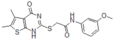 CAS#: 606107-90-8, 2-[(1,4-Dihydro-5,6-Dimethyl-4-Oxothieno[2,3-d]Pyrimidin-2-Yl)Thio]-N-(3-Methoxyphenyl)-Acetamide