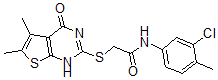 CAS 登录号：606108-54-7， N-(3-氯-4-甲基苯基)-2-[(1,4-二氢-5,6-二甲基-4-氧代噻吩并[2,3-d]嘧啶-2-基)硫代]-乙酰胺