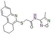 CAS#: 606108-71-8, N-(4-Methyl-1,2,5-Oxadiazol-3-Yl)-2-[(7,8,9,10-Tetrahydro-3-Methyl-6-Phenanthridinyl)Thio]-Acetamide