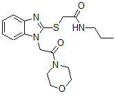 CAS#: 606110-82-1, 2-[[1-[2-(4-Morpholinyl)-2-Oxoethyl]-1H-Benzo[d]Imidazol-2-Yl]Thio]-N-Propyl-Acetamide