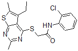CAS#: 606113-57-9, N-(2-Chlorophenyl)-2-[(5-Ethyl-2,6-Dimethylthieno[2,3-d]Pyrimidin-4-Yl)Thio]-Acetamide