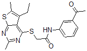 CAS#: 606113-63-7, N-(3-Acetylphenyl)-2-[(5-Ethyl-2,6-Dimethylthieno[2,3-d]Pyrimidin-4-Yl)Thio]-Acetamide