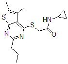 CAS#: 606113-70-6, N-Cyclopropyl-2-[(5,6-Dimethyl-2-Propylthieno[2,3-d]Pyrimidin-4-Yl)Thio]-Acetamide