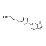 CAS#: 606117-03-7, 4-{[5-(1H-Benzimidazol-6-yl)-1,3,4-oxadiazol-2-yl]sulfanyl}butanenitrile