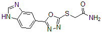 CAS#: 606117-07-1, 2-[[5-(1H-Benzo[d]Imidazol-5-Yl)-1,3,4-Oxadiazol-2-Yl]Thio]-Acetamide