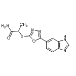 CAS#: 606117-10-6, 2-{[5-(1H-Benzimidazol-6-yl)-1,3,4-oxadiazol-2-yl]sulfanyl}propanamide