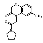CAS#: 606119-43-1, 6-Methyl-4-[2-oxo-2-(1-pyrrolidinyl)ethyl]-2H-1,4-benzoxazin-3(4H)-one