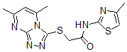 CAS#: 606121-13-5, 2-[(5,7-Dimethyl-1,2,4-Triazolo[4,3-a]Pyrimidin-3-Yl)Thio]-N-(4-Methyl-Thiazol-2-Yl)-Acetamide