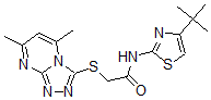 CAS#: 606121-14-6, N-[4-(Tert-Butyl)-Thiazol-2-Yl]-2-[(5,7-Dimethyl-1,2,4-Triazolo[4,3-a]Pyrimidin-3-Yl)Thio]-Acetamide