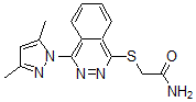 CAS#: 606122-21-8, 2-[[4-(3,5-Dimethyl-1H-Pyrazol-1-Yl)-1-Phthalazinyl]Thio]-Acetamide