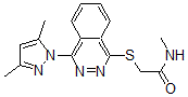 CAS#: 606122-26-3, 2-[[4-(3,5-Dimethyl-1H-Pyrazol-1-Yl)-1-Phthalazinyl]Thio]-N-Methyl-Acetamide