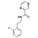 CAS#: 606132-09-6, N-[2-(2-Fluorophenyl)ethyl]-2-pyrazinecarboxamide
