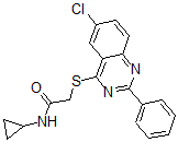 CAS#: 606132-57-4, 2-[(6-Chloro-2-Phenyl-4-Quinazolinyl)Thio]-N-Cyclopropyl-Acetamide