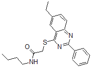 CAS#: 606134-53-6, N-Butyl-2-[(6-Ethyl-2-Phenyl-4-Quinazolinyl)Thio]-Acetamide