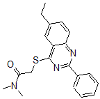CAS#: 606134-62-7, 2-[(6-Ethyl-2-Phenyl-4-Quinazolinyl)Thio]-N,N-Dimethyl-Acetamide