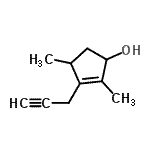 CAS#: 606489-93-4, 2,4-Dimethyl-3-(2-propyn-1-yl)-2-cyclopenten-1-ol