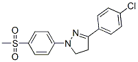 CAS#: 60650-43-3, 3-(4-Chloro-phenyl)-1-(4-methanesulfonyl-phenyl)-4,5-dihydro-1H-pyrazole