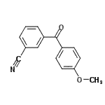 CAS 登录号：60694-67-9， 3-(4-甲氧基苯甲酰基)苯甲腈
