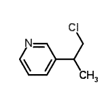 CAS#: 60698-62-6, 3-(1-Chloro-2-Propanyl)Pyridine