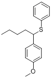 CAS#: 60702-18-3, 1-(4-Methoxyphenyl)-1-Phenylthiopentane