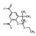 CAS 登录号：6073-72-9， 乙基2-(2-甲基-2-丙基)-4,6-二硝基苯基碳酸酯