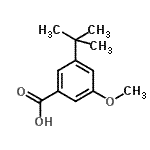 CAS 登录号：60772-74-9， 3-甲氧基-5-(2-甲基-2-丙基)苯甲酸