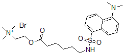 CAS#: 60837-35-6, 2-{[6-({[5-(Dimethylamino)-1-naphthyl]sulfonyl}amino)hexanoyl]oxy}-N,N,N-trimethylethanaminium bromide