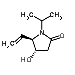 CAS 登录号：608525-74-2， (4S,5R)-4-羟基-1-异丙基-5-乙烯基-2-吡咯烷酮