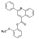 CAS 登录号：60883-69-4， 2-甲氧基苯基2-苯基-4-喹啉羧酸酯