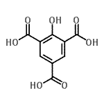 CAS#: 609-98-3, 2-Hydroxy-1,3,5-Benzenetricarboxylic Acid